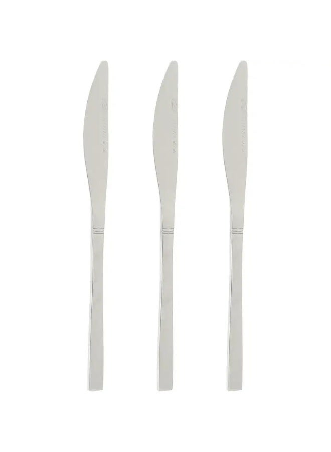 Zinnia Milano Mirror Finished Table Knives 3-Pieces Set - Image 1